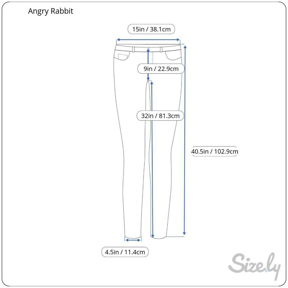 Angry Rabbit Skinny Stretch Denim Jeans Size 30 - Picture 2 of 11